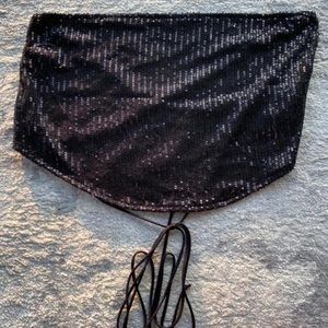 Black Sequins top